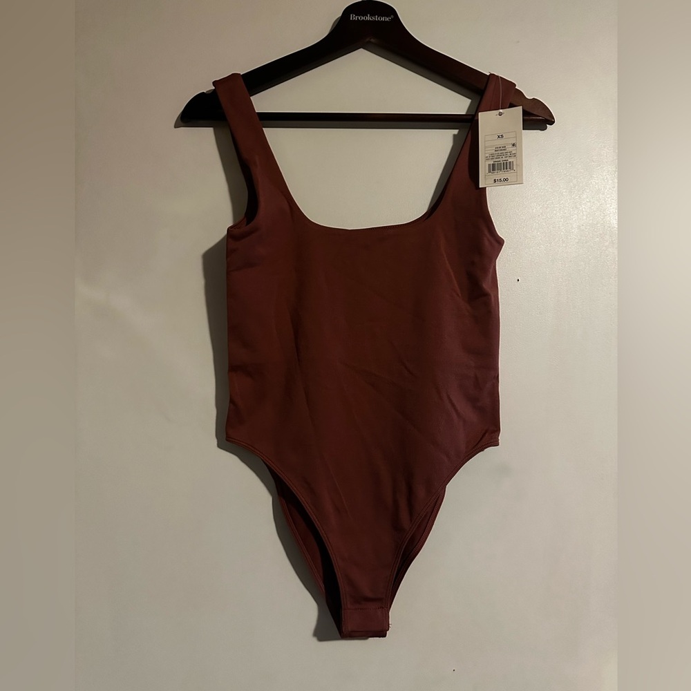 Brick Red Body Suit